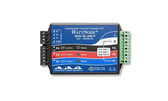 Hobo WattNode 480 VAC 3-phase Delta/Wye kWh Transducer Sensor
