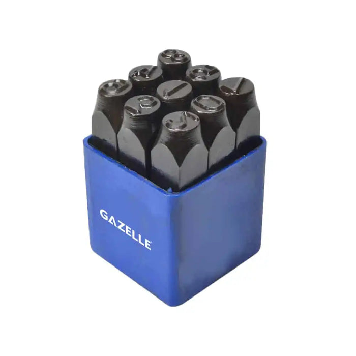 Gazelle G80351 3/8 In. Steel Number Punch Set, 27 Pieces