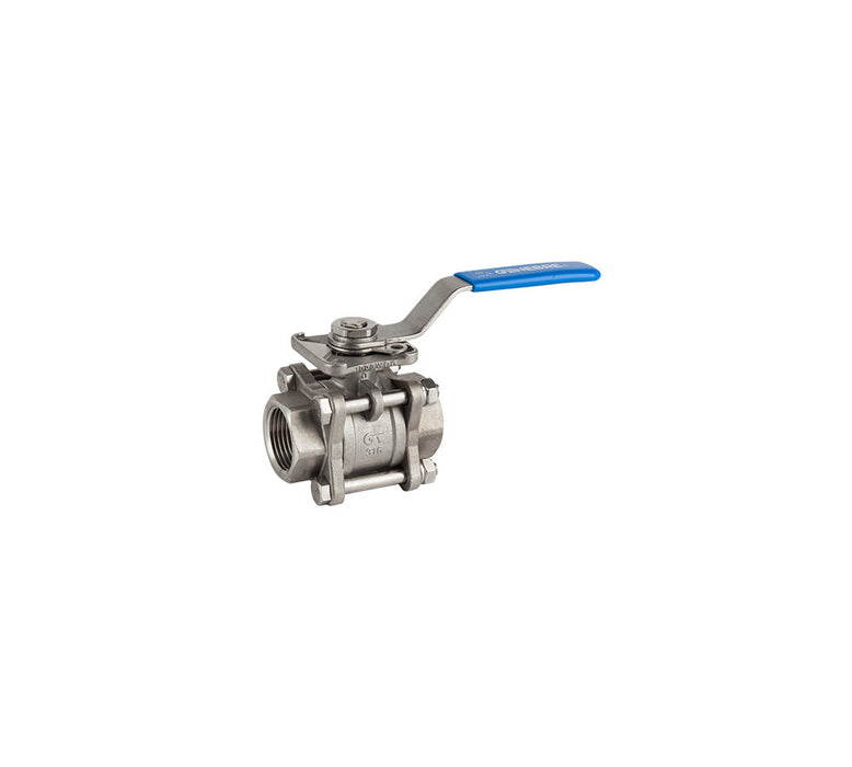 Genebre 3 pcs full bore ball valve 3/8" (2025 03)
