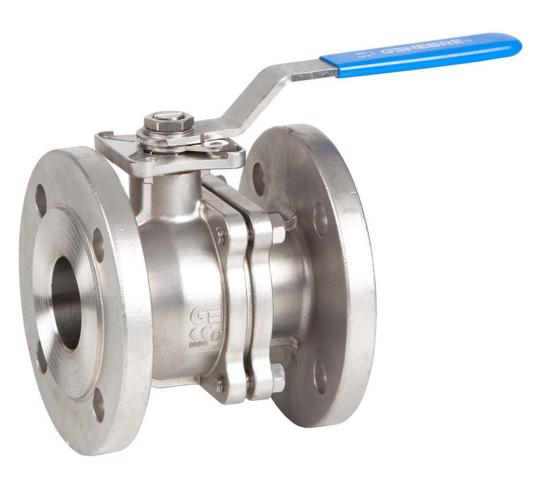 Genebre 2 pcs full bore ball valve flanges DIN; FIRE-SAFE Certification (4")