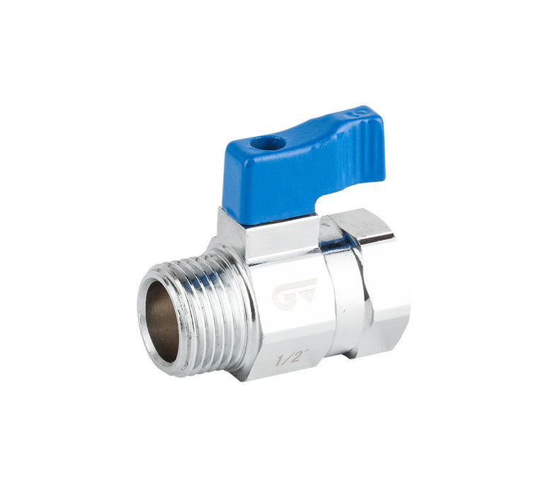 Genebre Mini ball valve (blue butterfly handle) 1/2" (3097 04)