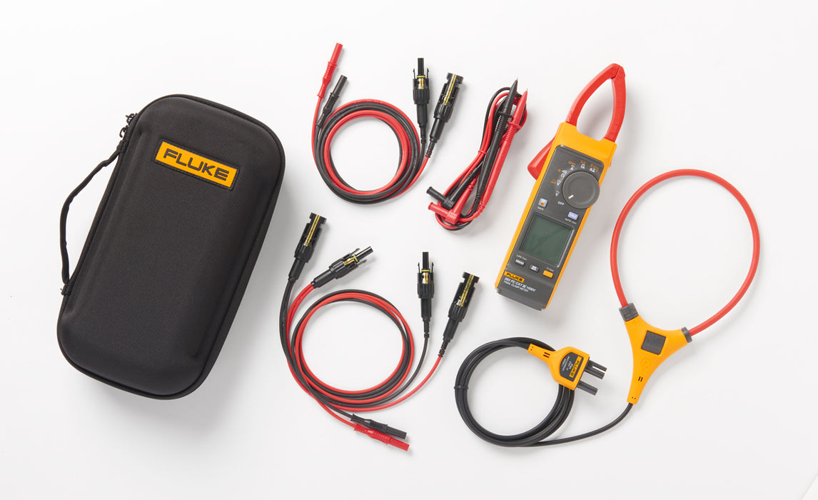 Solar Tools Kit with 393 FC Clamp Meter and Solar Test Leads