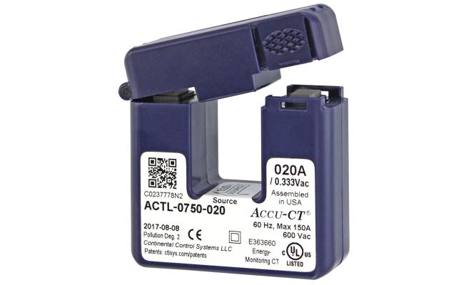 Hobo 20 Amp Accu-CT Split-Core Current Transformer 333mV Sensor 0.78”(20mm) Opening