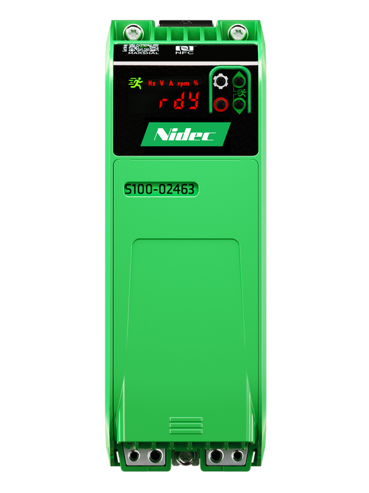 Control Techniques, S100-02463-0A0000, Commander S100, HD Rating, 3 Phase 380/480V AC Input, 2.2kW, 3HP, Continuous Current 5.3 Amps, C3 EMC Filter.