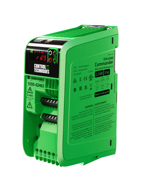 Control Techniques COMMANDER S100-03413-0A0000, S100-400V 3PH 7.2A 3KW C3