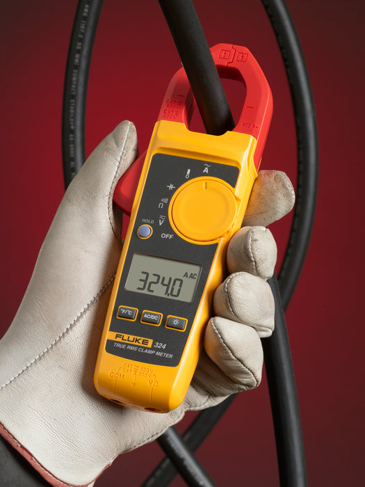 Fluke 324 True-RMS Clamp Meter with Temperature & Capacitance