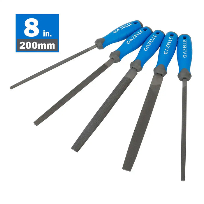 Gazelle G80292 8 In. File Set, 5-Pieces