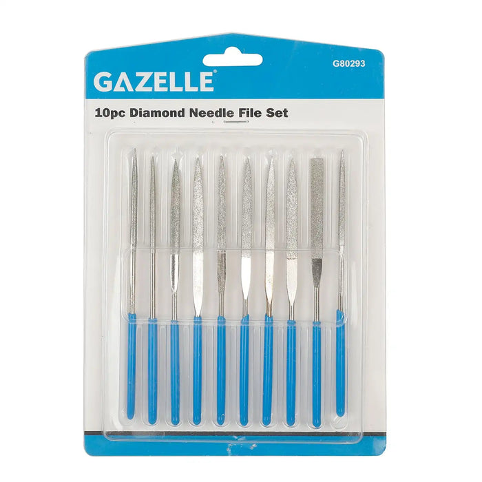 Gazelle G80293 Diamond Needle File Set, 10-Pieces