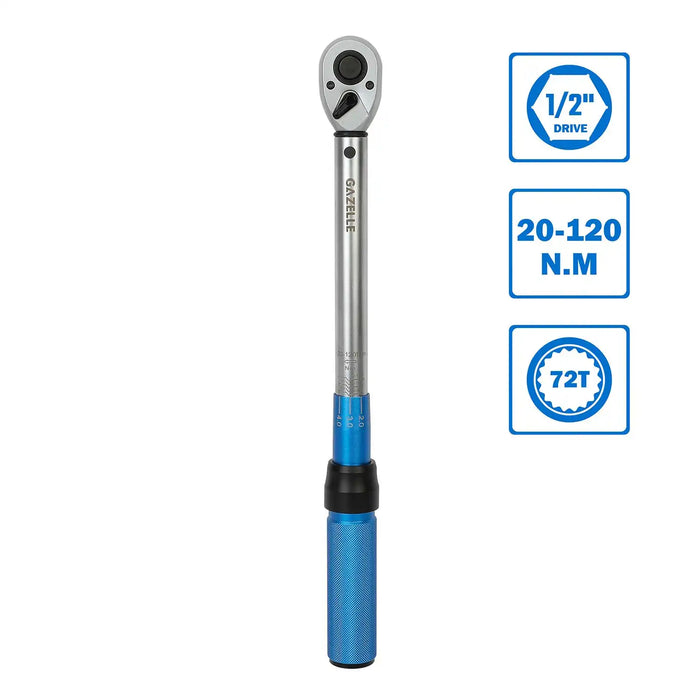 Gazelle G80421 1/2 IN. Torque Wrench 20-120NM