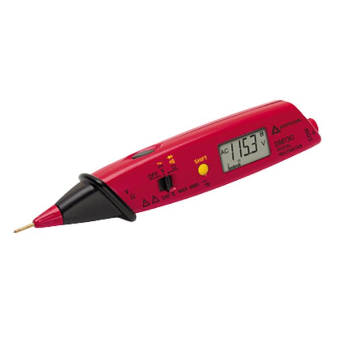 Amprobe DM73C Pen Probe Digital Multimeter with Built-in Test Probe