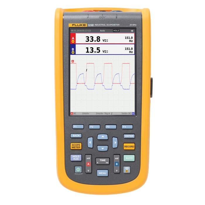 Fluke 123B ScopeMeter 120B Series, 20MHz Handheld Oscilloscope, 2 Analogue Channels