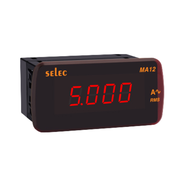 Selec LED Ammeter, 1Ø, 48X96mm (MA12) — Hydromatics Limited
