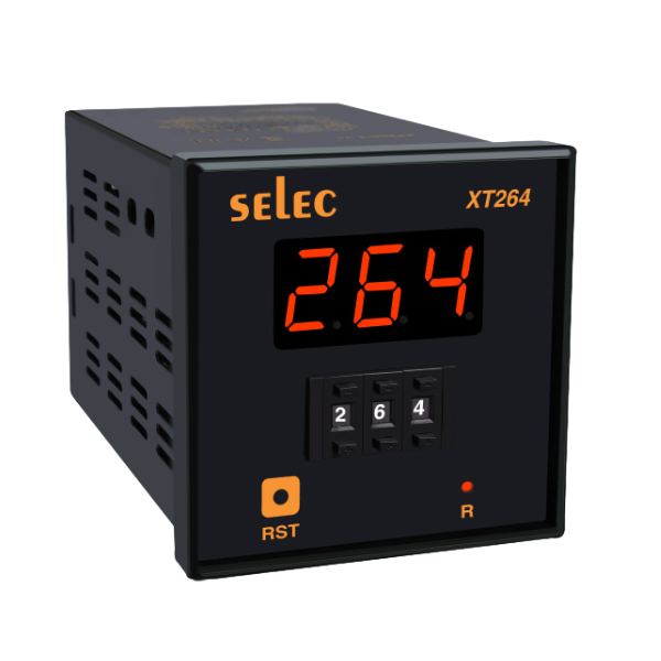 Selec ON DELAY / INTERVAL, 6 TIME RANGES, 72X72MM (XT264-3)