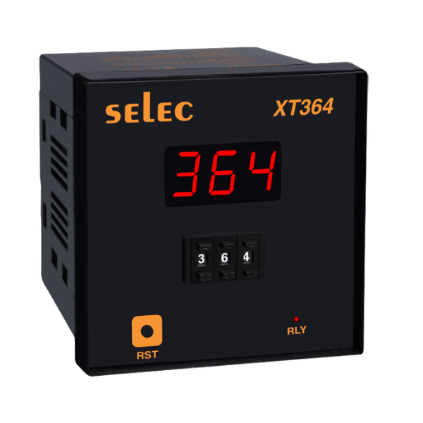 Selec ON DELAY / INTERVAL, 6 TIME RANGES, 96X96MM (XT364-3)