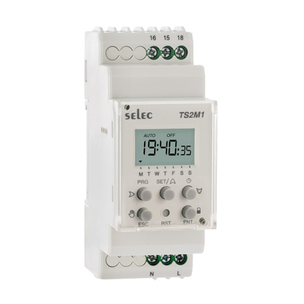 Selec 1 Channel - Din Rail Daily/Weekly (TS2M1-1-16A-230V)