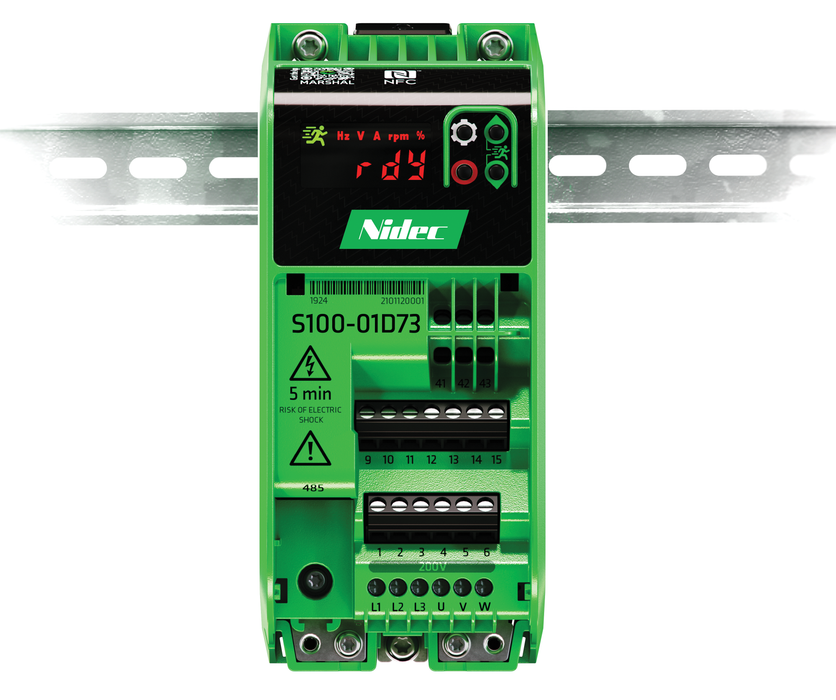 Control Techniques COMMANDER S100-01D73-0A0000, S100-200V 1/3PH 6.8A 1.5KW C3