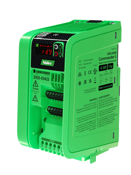 Control Techniques COMMANDER S100-03423-0A0000, S100-400V 3PH 8.8A 4KW C3