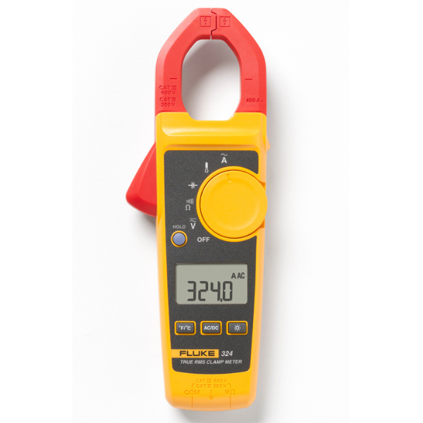Fluke 324 True-RMS Clamp Meter with Temperature & Capacitance