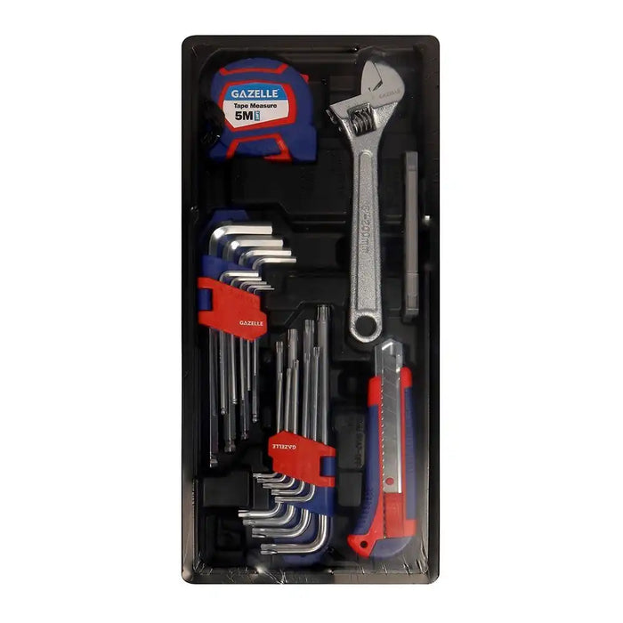 Gazelle G2912 7-Drawer Rolling Cabinet with 133 Tools