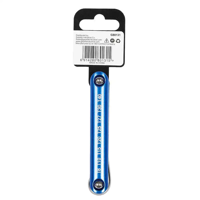 Gazelle G80131 Folding Torx Key Set, 8-Pieces