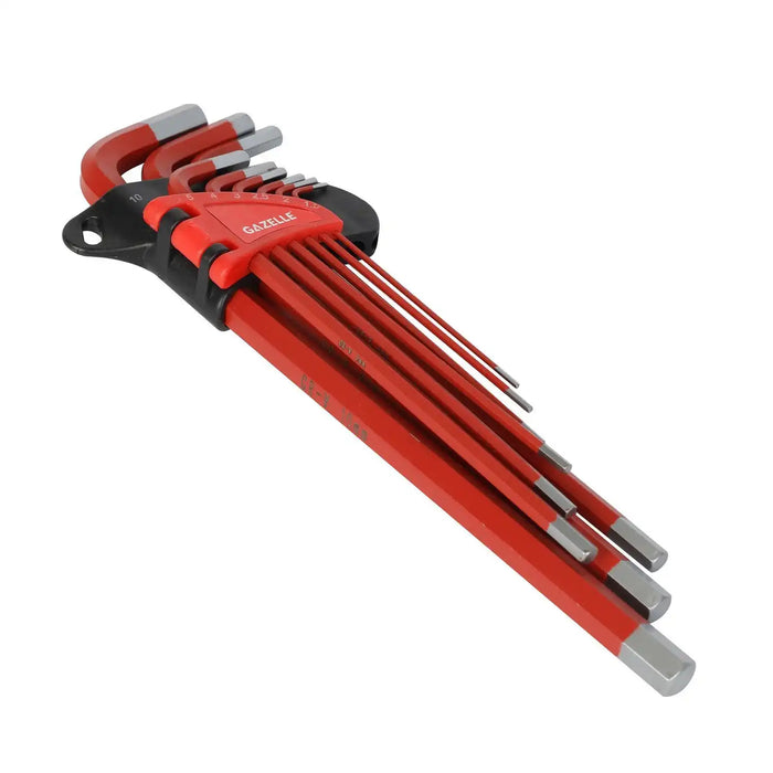 Gazelle G80133 Long Arm Metric Hex Key Set, 9-Pieces