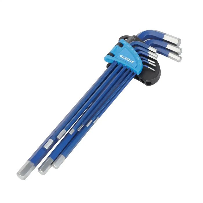 Gazelle G80134 9-Piece Imperial Hex Key Set, 1/16-3/8 In.