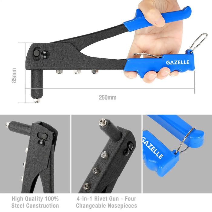 Gazelle G80138 10 In. Hand Riveter (250mm)