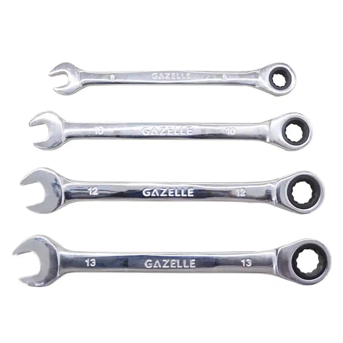 Gazelle G80335 7-Piece Ratchet Spanner Set, 8-19mm