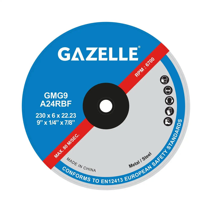 Gazelle GMG9-Rapid 9 In. Metal Grinding Disc (230mm)