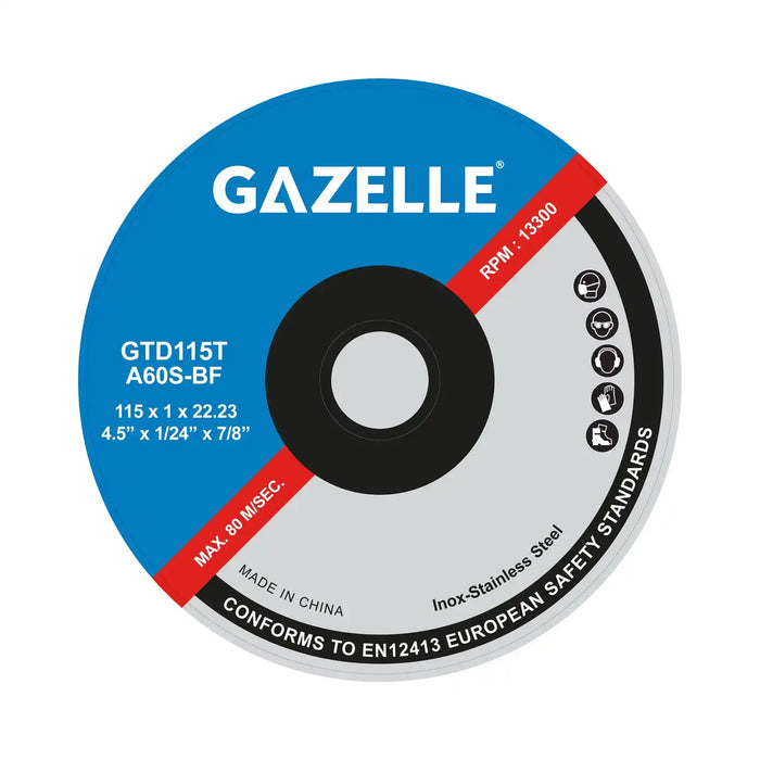 Gazelle GTD115T 4.5 In. Metal Cutting Disc (115mm), Ultra Thin