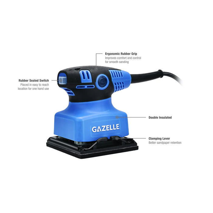 Gazelle GW7010 220V 1/4" Sheet Sander, 14000 OPM, 240W